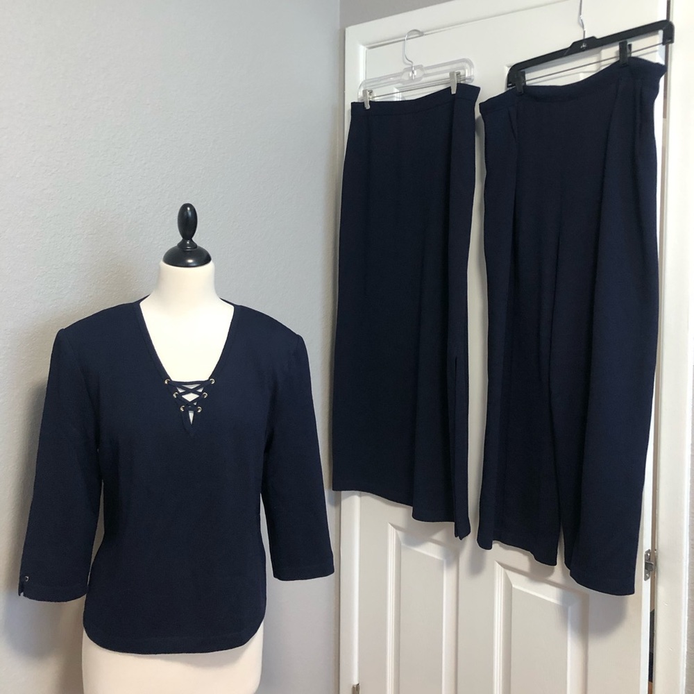 St. John Collection Navy 3-Piece Set